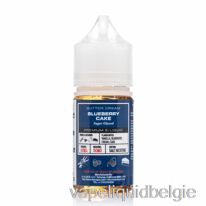 Vape Vloeibare Bosbessencake - Bsx Salts-serie - 30ml 30mg